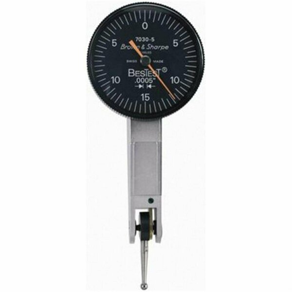 Bns Bestest Dial Test Indicator, Black Dial Face, Lever Type 599-7032-5